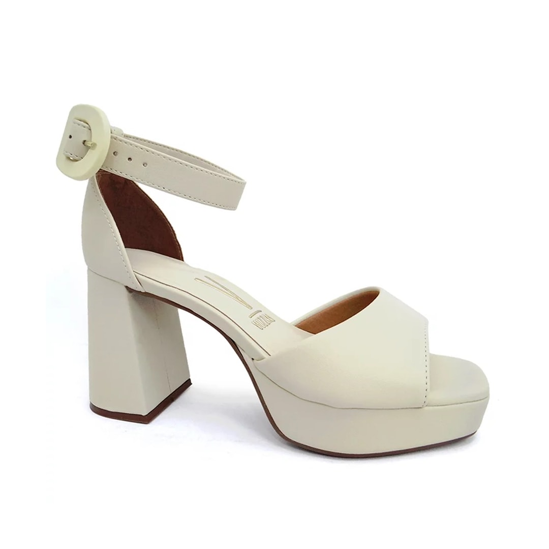 Sandália Vizzano Salto Bloco 6472.103 Crema