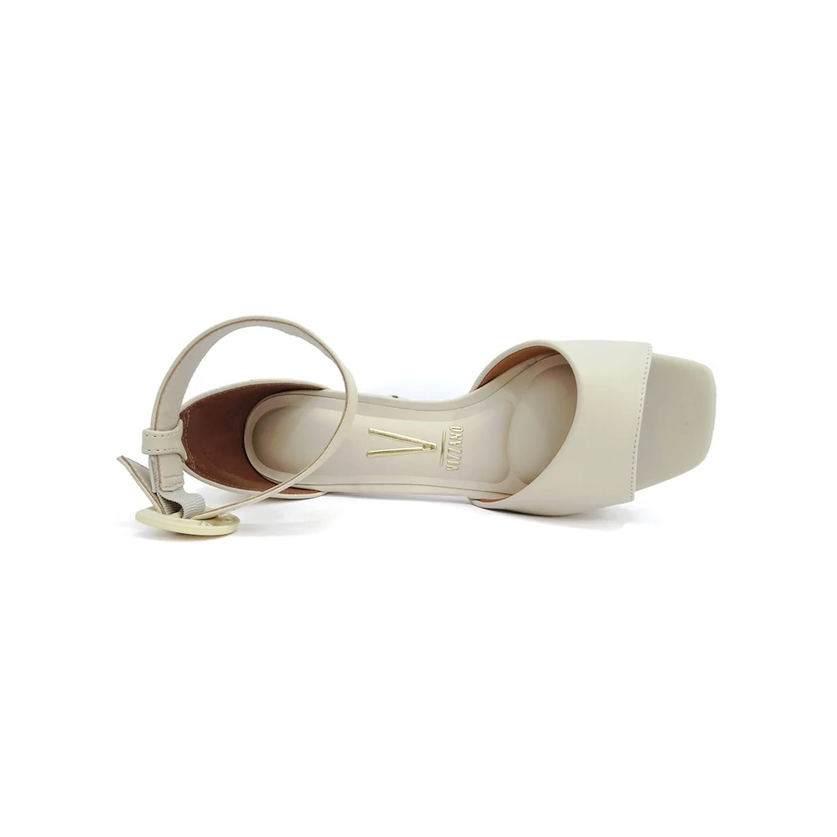 Sandália Vizzano Salto Bloco 6472.103 Crema Sandália Vizzano Salto Bloco 6472.103 Crema