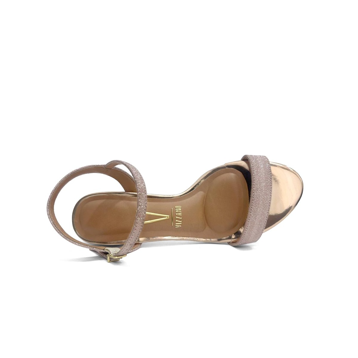 Sandália Vizzano Salto Bloco Baixo 6291.900-3 Ouro Rosado
