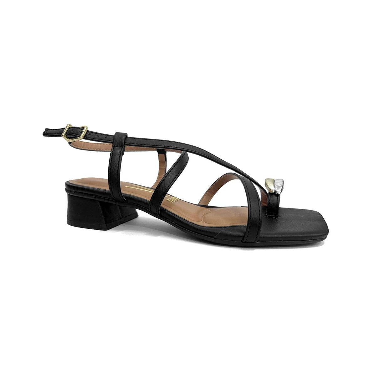Sandália Vizzano Salto Bloco Baixo 6454.123 Preto Sandália Vizzano Salto Bloco Baixo 6454.123 Preto