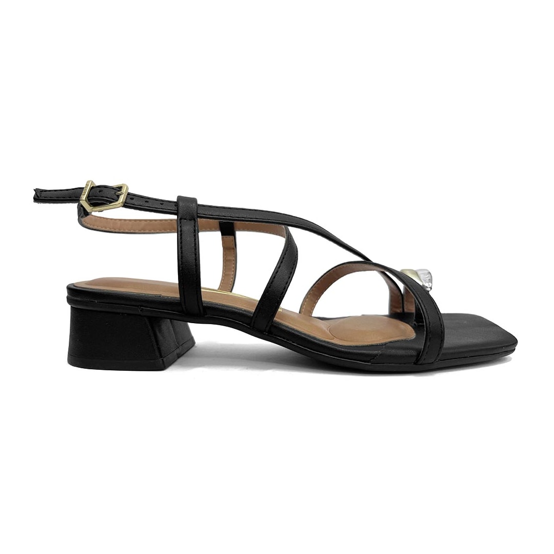Sandália Vizzano Salto Bloco Baixo 6454.123 Preto Sandália Vizzano Salto Bloco Baixo 6454.123 Preto