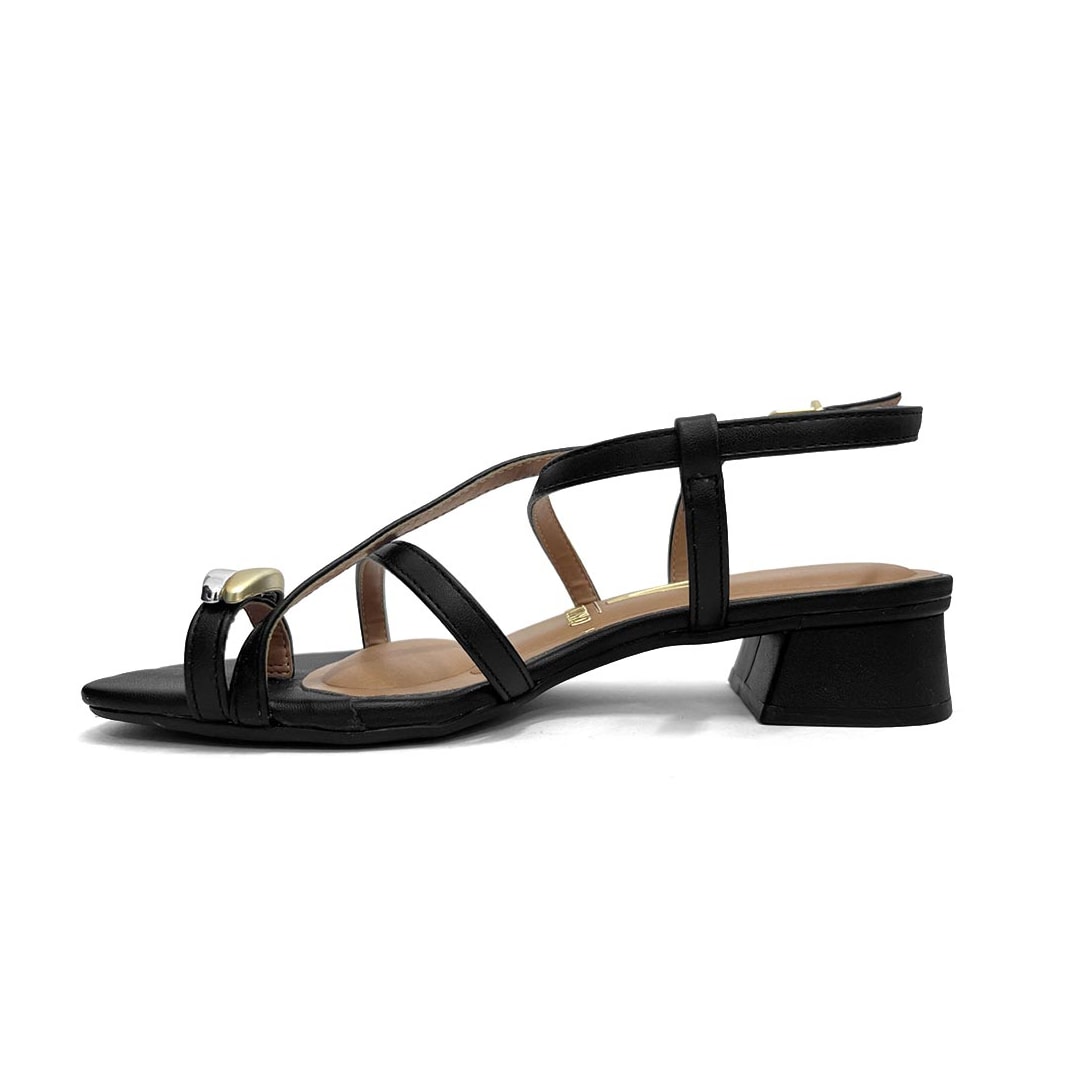 Sandália Vizzano Salto Bloco Baixo 6454.123 Preto Sandália Vizzano Salto Bloco Baixo 6454.123 Preto