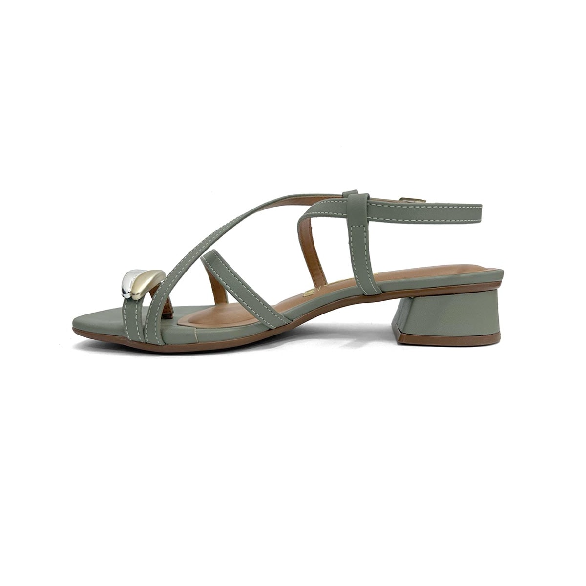 Sandália Vizzano Salto Bloco Baixo 6454.123 Verde Sandália Vizzano Salto Bloco Baixo 6454.123 Verde