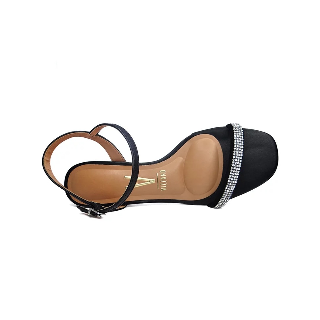 Sandália Vizzano Salto Bloco Médio 6428.130 Preto Sandália Vizzano Salto Bloco Médio 6428.130 Preto