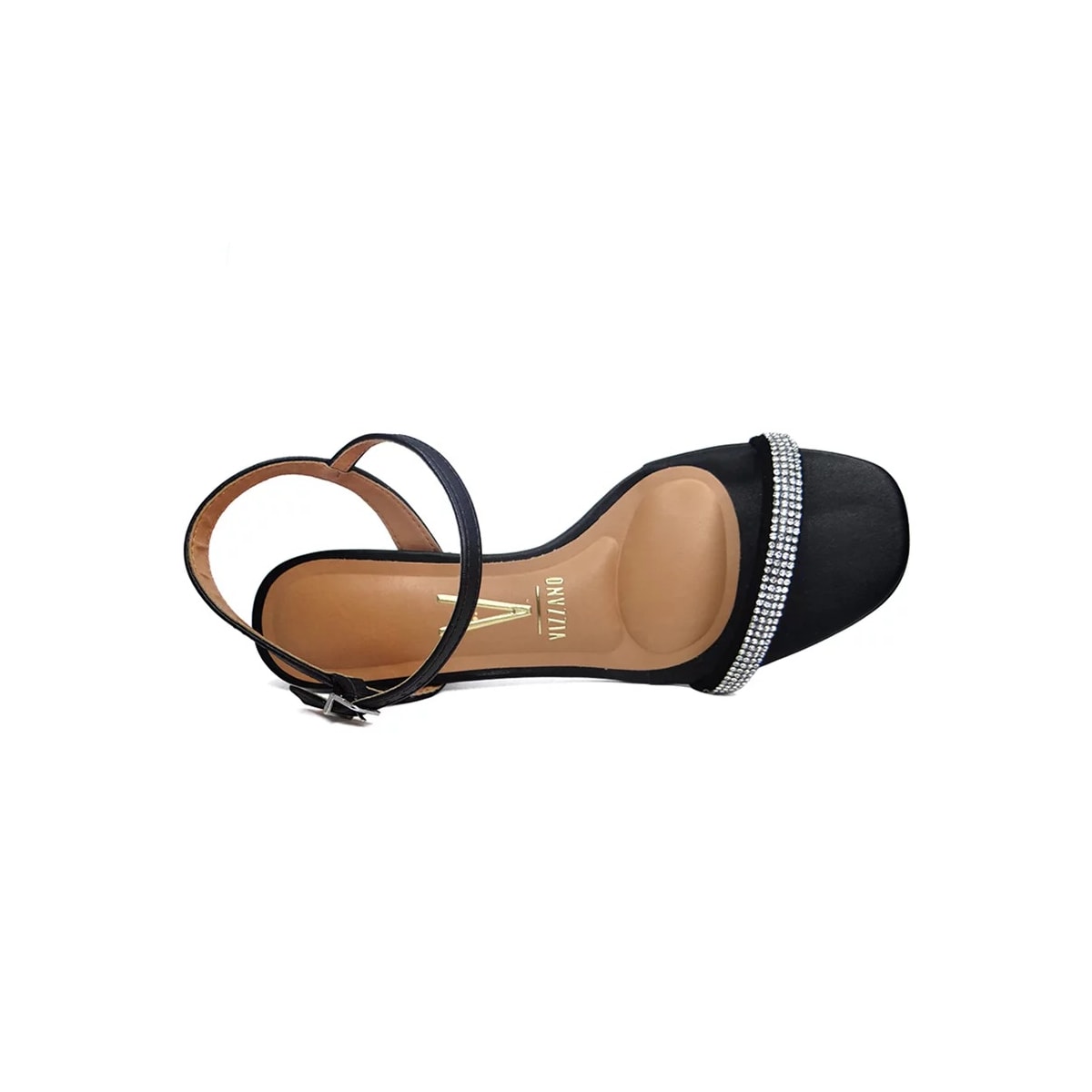 Sandália Vizzano Salto Bloco Médio 6428.130 Preto Sandália Vizzano Salto Bloco Médio 6428.130 Preto