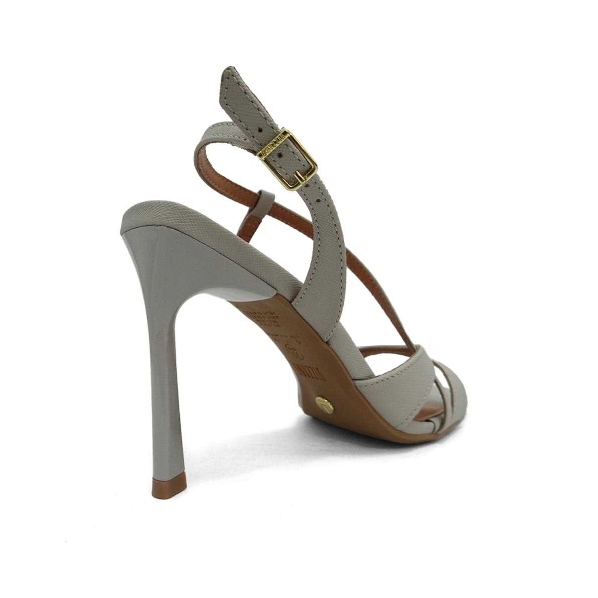 Sandália Vizzano Salto Fino 6516.102 Cinza Sandália Vizzano Salto Fino 6516.102 Cinza