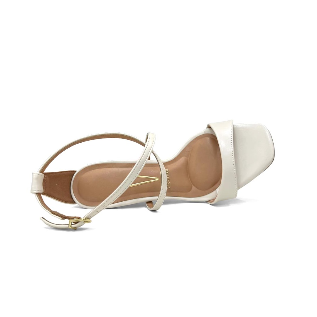 Sandália Vizzano Salto Fino 6595.201 Branco Off