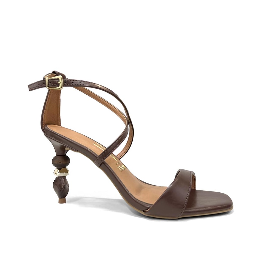 Sandália Vizzano Salto Fino 6595.201 Chocolate