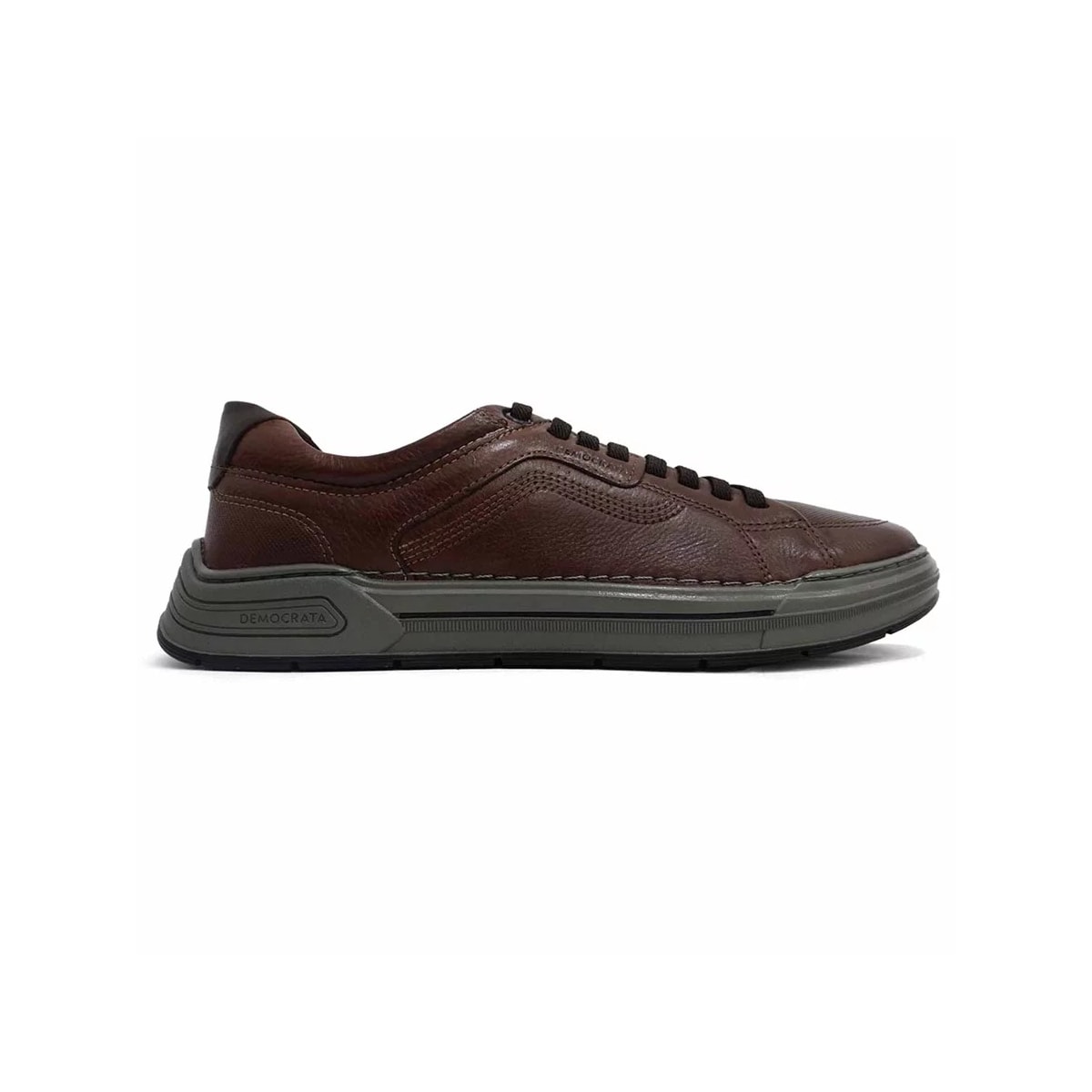 Sapatênis Democrata Casual De Couro 151301 Conhaque/Tabaco Sapatênis Democrata Casual De Couro 151301 Conhaque/Tabaco