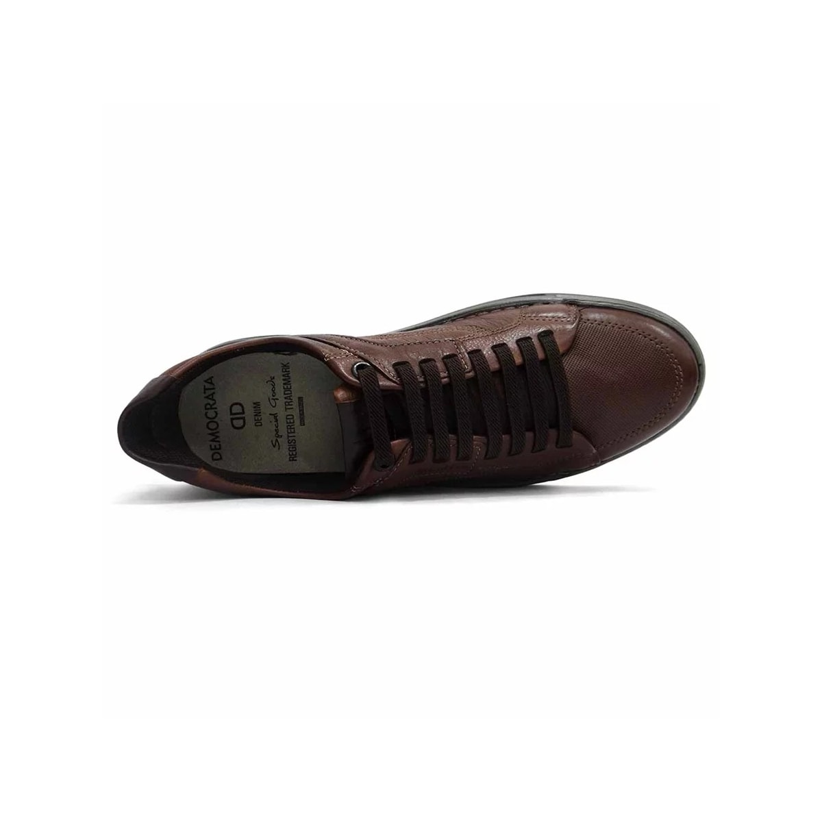 Sapatênis Democrata Casual De Couro 151301 Conhaque/Tabaco Sapatênis Democrata Casual De Couro 151301 Conhaque/Tabaco