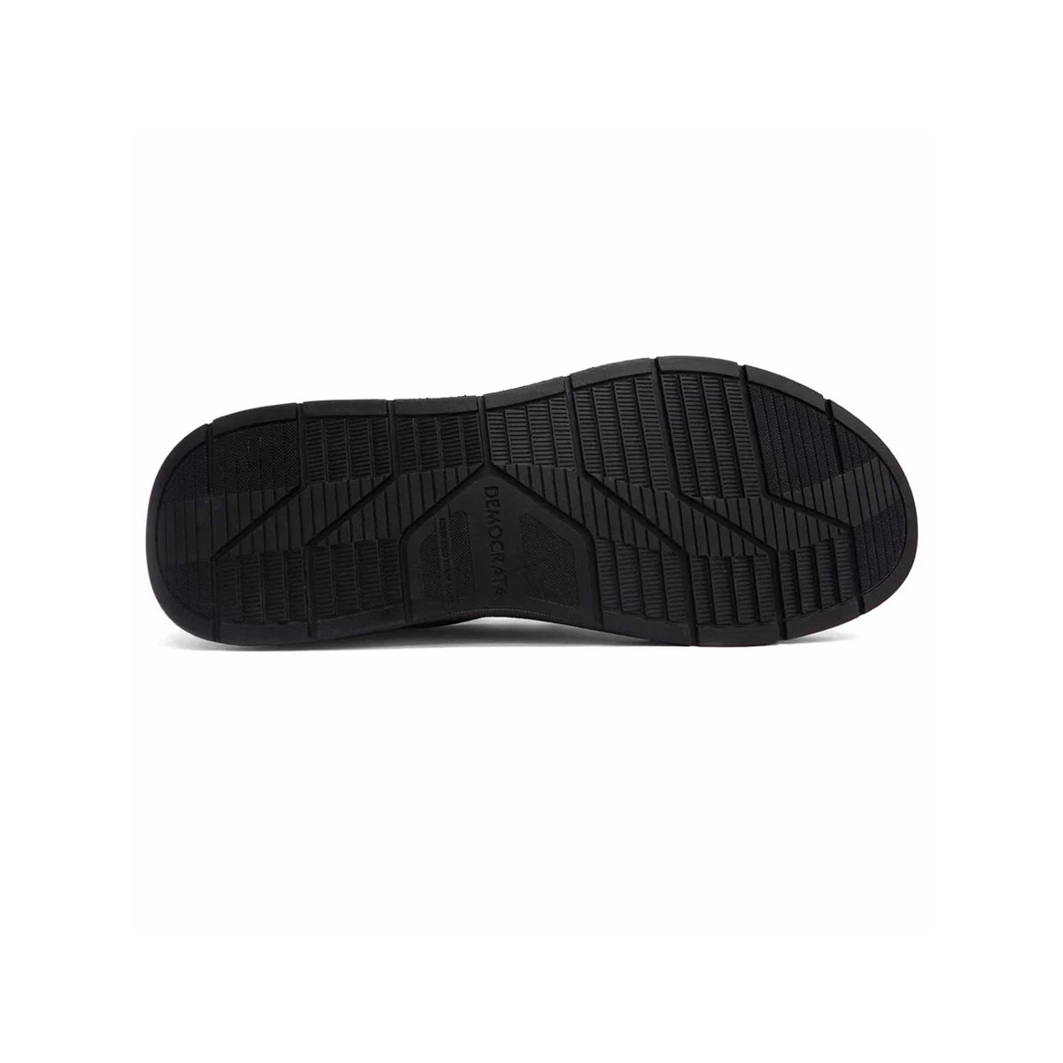 Sapatênis Democrata Casual De Couro 151301 Preto/Tabaco