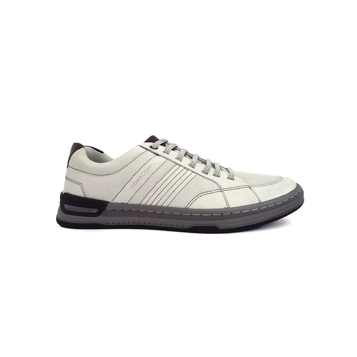 Sapatênis Democrata Masculino de Couro 151119 Neve/Tabaco Sapatênis Democrata Masculino de Couro 151119 Neve/Tabaco