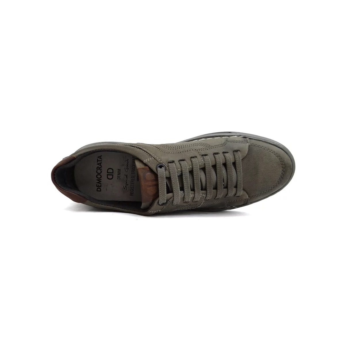 Sapatênis Democrata Masculino de Couro 151119 Smoke/Tabaco Sapatênis Democrata Masculino de Couro 151119 Smoke/Tabaco