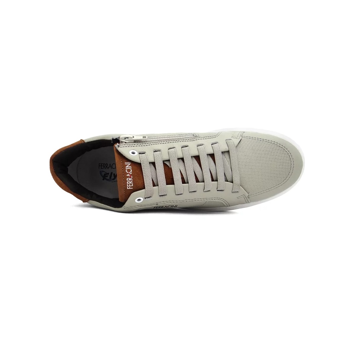 Sapatênis Ferracini Marvin Ba Couro 7318-683 Cinza Claro Sapatênis Ferracini Marvin Ba Couro 7318-683 Cinza Claro
