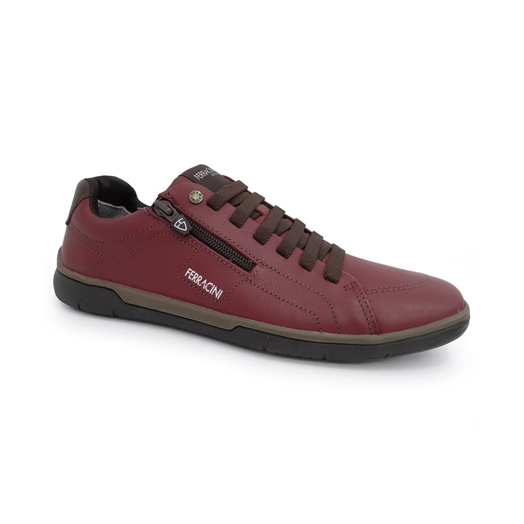 Sapatênis Ferracini Masculino Couro 7250-630 Ruby Sapatênis Ferracini Masculino Couro 7250-630 Ruby