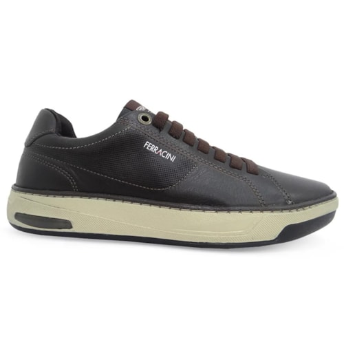 Sapatenis Ferracini Masculino Couro 7651-658 Chocolate