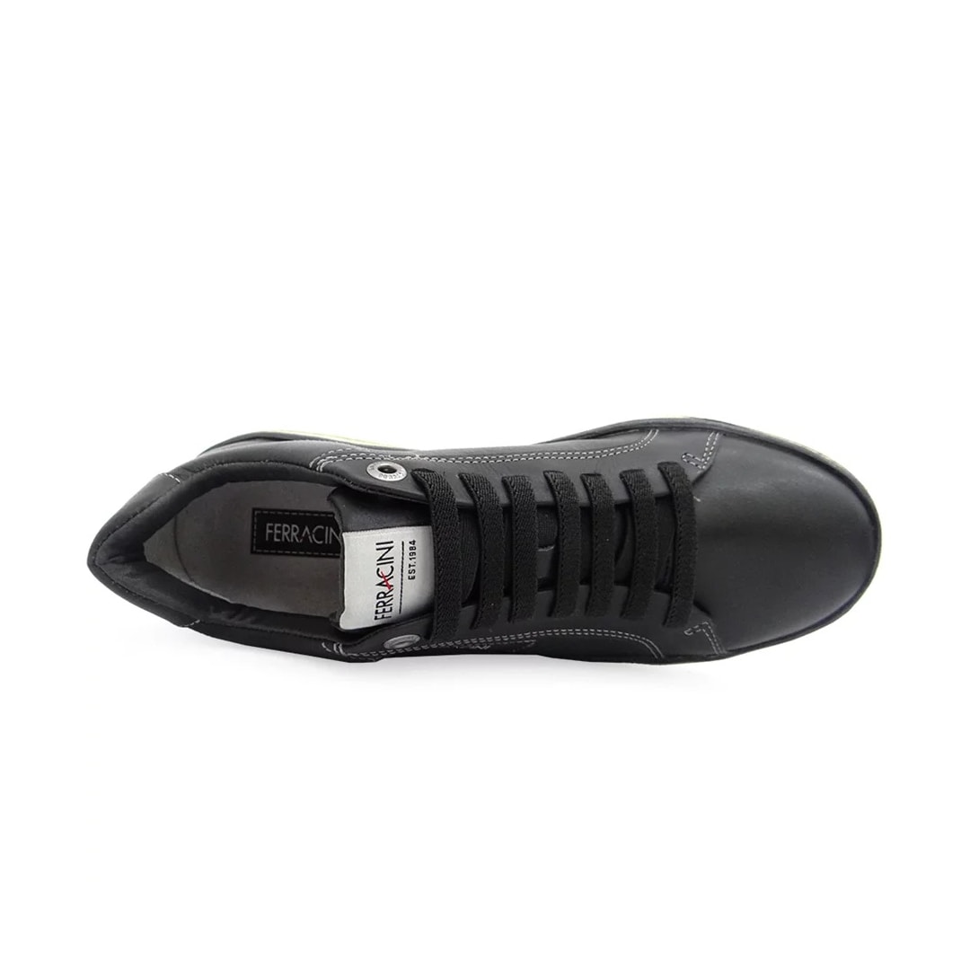 Sapatênis Ferracini Masculino Couro 7651-658 Preto Sapatênis Ferracini Masculino Couro 7651-658 Preto