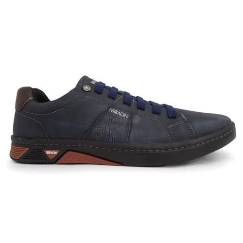 Sapatenis Ferracini Masculino Couro 9564-617 Marinho