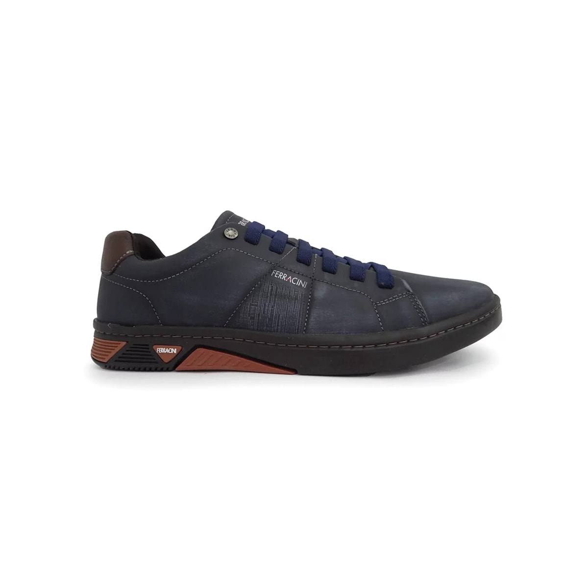 Sapatênis Ferracini Masculino Couro 9564-617 Marinho Sapatênis Ferracini Masculino Couro 9564-617 Marinho