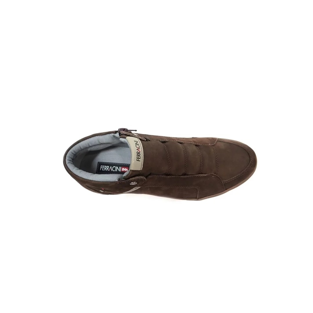 Sapatênis Ferracini Masculino Couro Blady 1445a Cafe