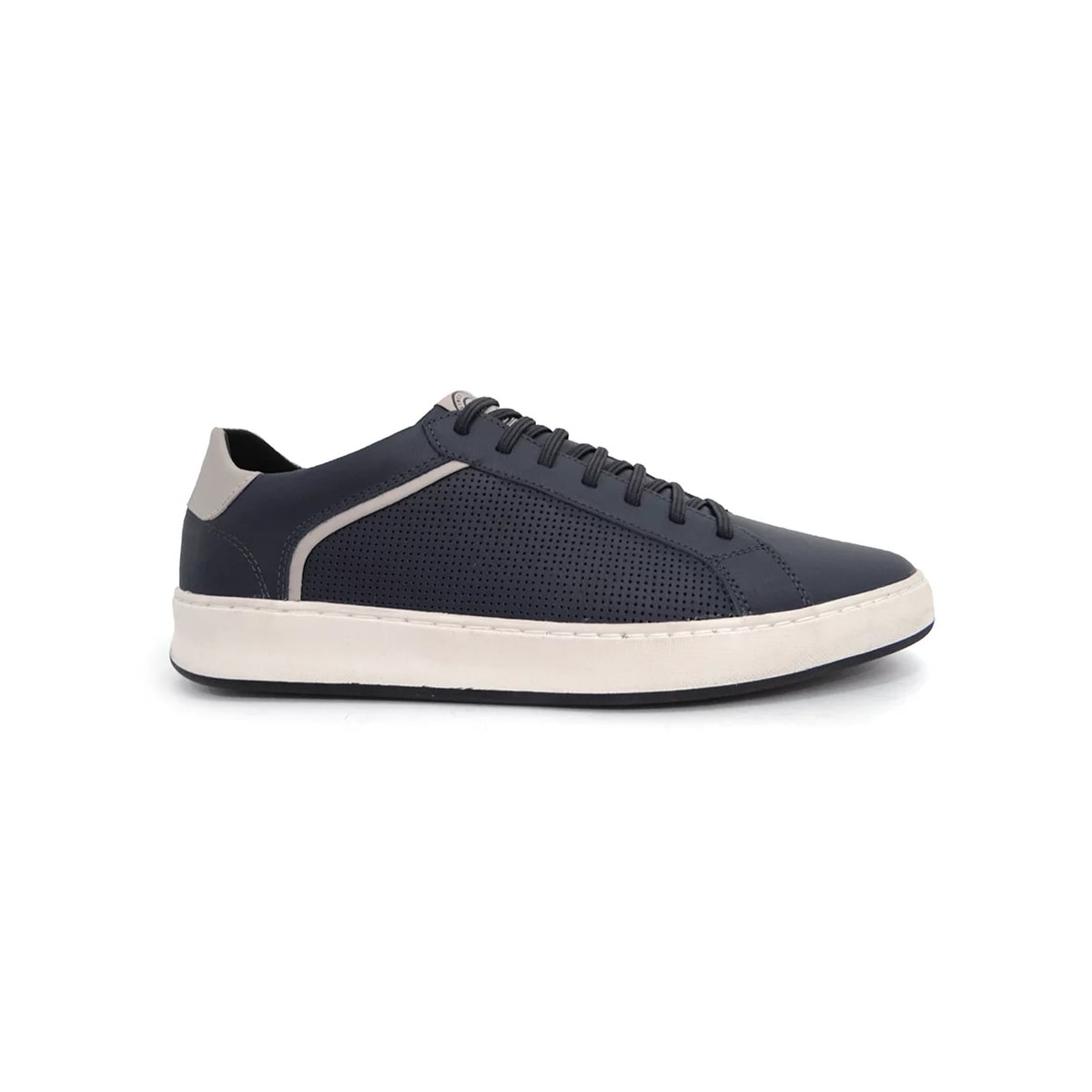Sapatênis Free Way Masculino de Couro Groove Navy Sapatênis Free Way Masculino de Couro Groove Navy
