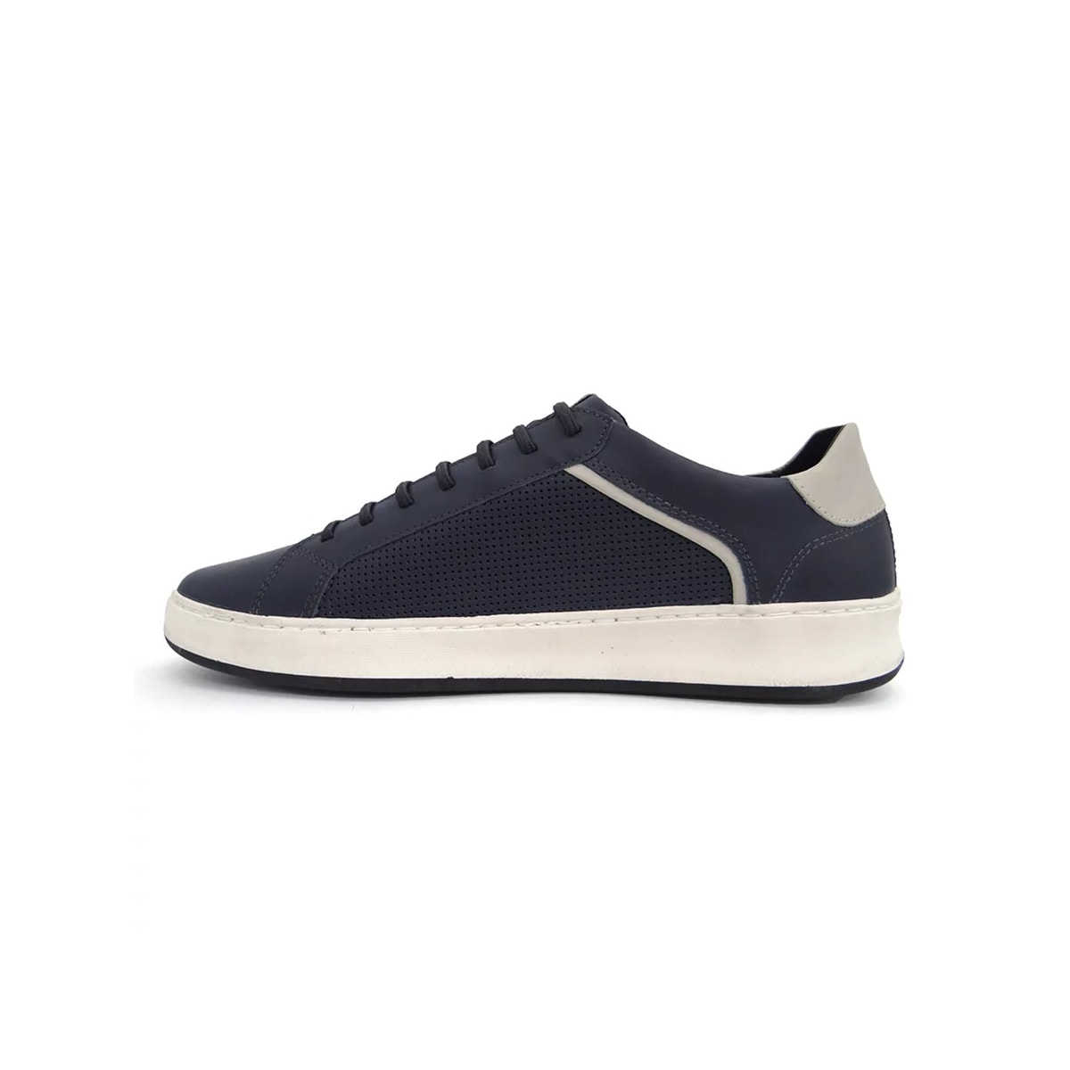 Sapatênis Free Way Masculino de Couro Groove Navy Sapatênis Free Way Masculino de Couro Groove Navy