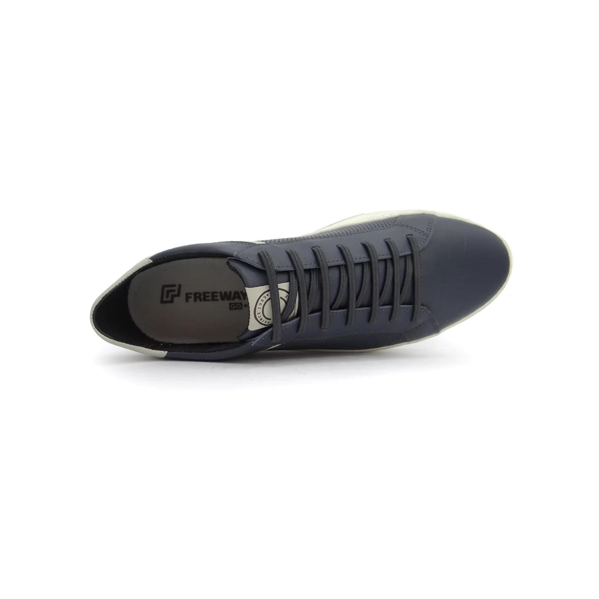 Sapatênis Free Way Masculino de Couro Groove Navy Sapatênis Free Way Masculino de Couro Groove Navy