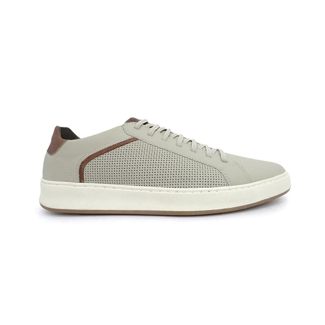 Sapatênis Free Way Masculino de Couro Groove Off White Sapatênis Free Way Masculino de Couro Groove Off White