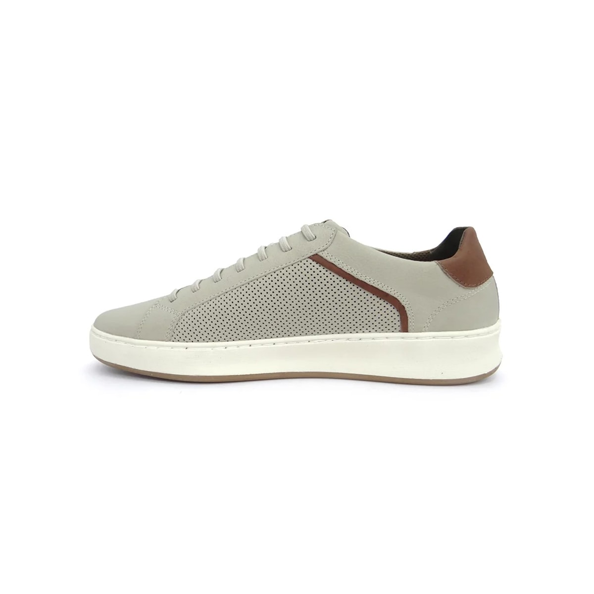 Sapatênis Free Way Masculino de Couro Groove Off White Sapatênis Free Way Masculino de Couro Groove Off White