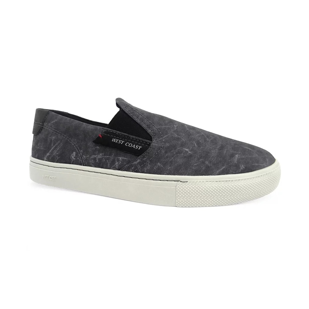 Sapatênis MASCULINO LONA 203401 WEST COAST - Preto Camuflado