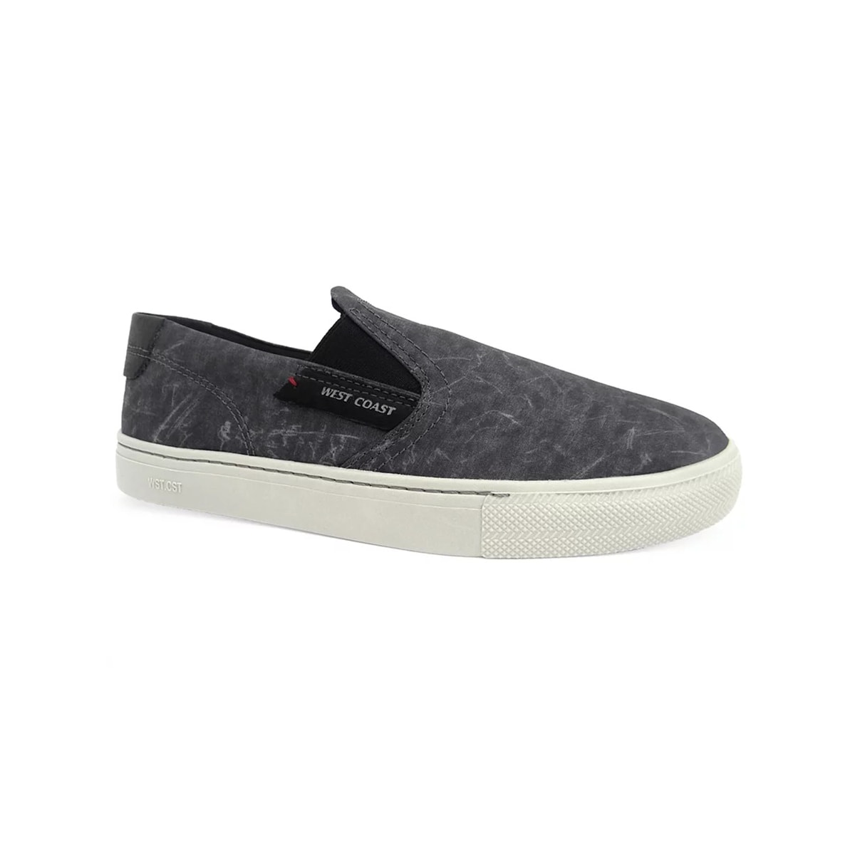 Sapatênis MASCULINO LONA 203401 WEST COAST - Preto Camuflado Sapatênis MASCULINO LONA 203401 WEST COAST - Preto Camuflado