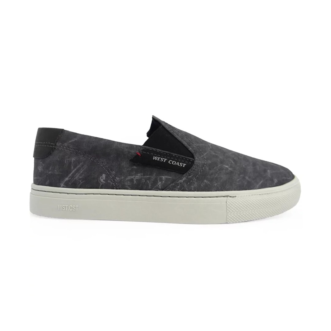 Sapatênis MASCULINO LONA 203401 WEST COAST - Preto Camuflado