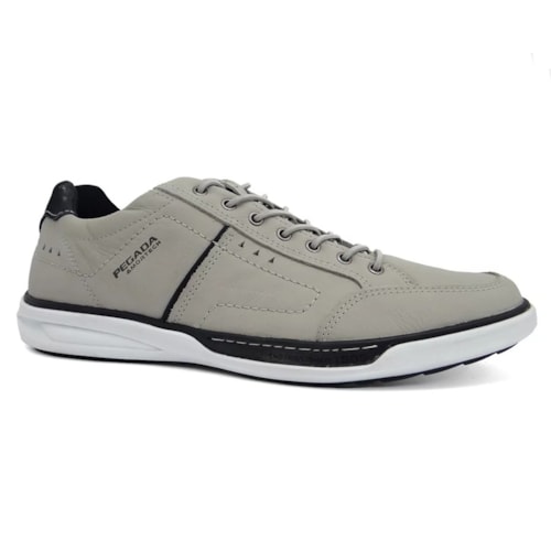 Sapatenis Pegada Couro Masculino 111102 Rustic Silver