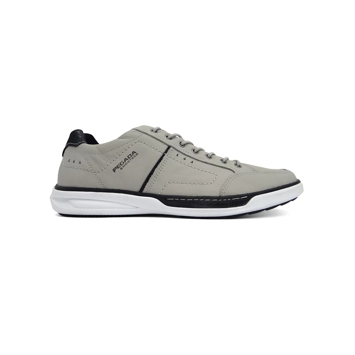Sapatênis Pegada Couro Masculino 111102 Rustic Silver Sapatênis Pegada Couro Masculino 111102 Rustic Silver
