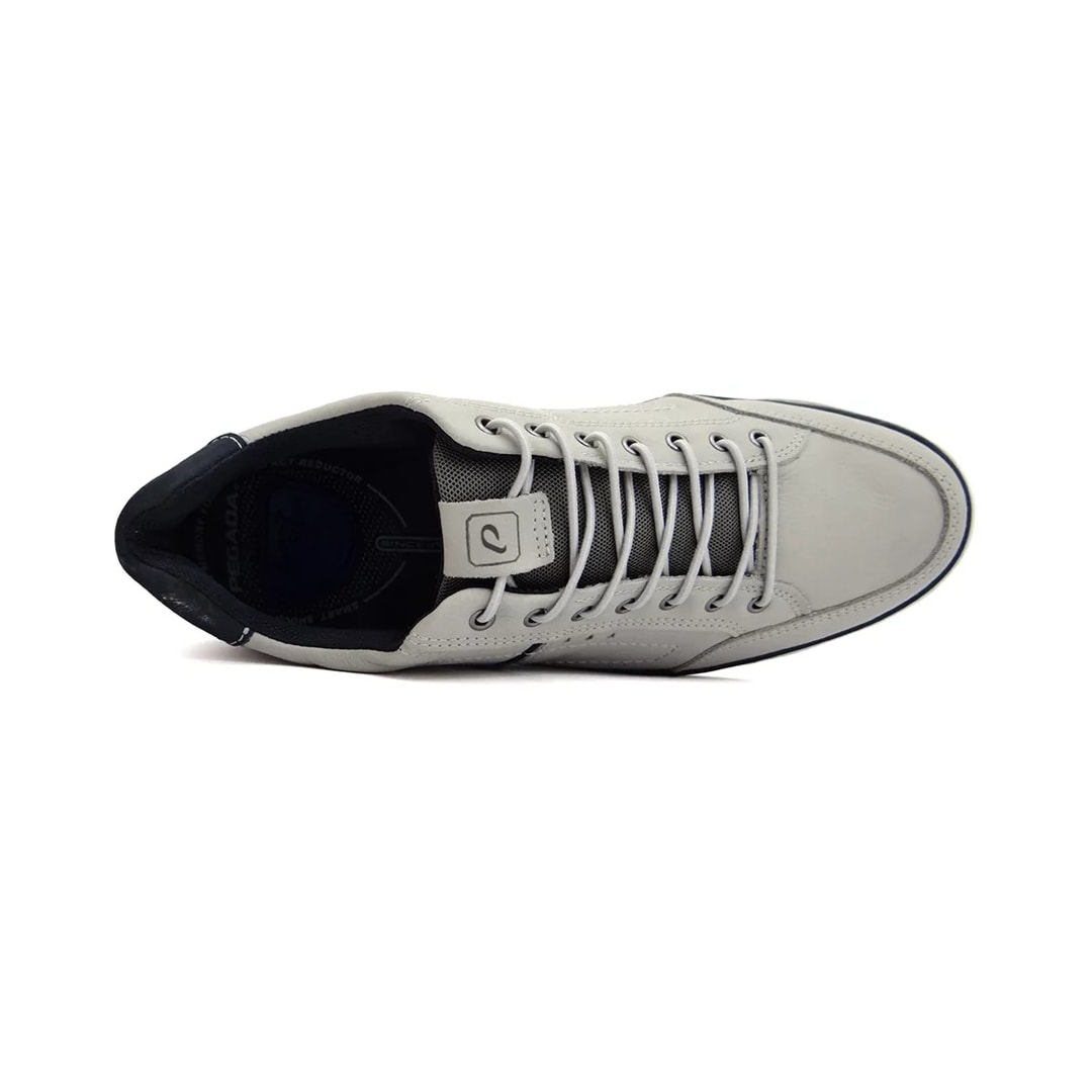 Sapatênis Pegada Couro Masculino 111102 Rustic Silver