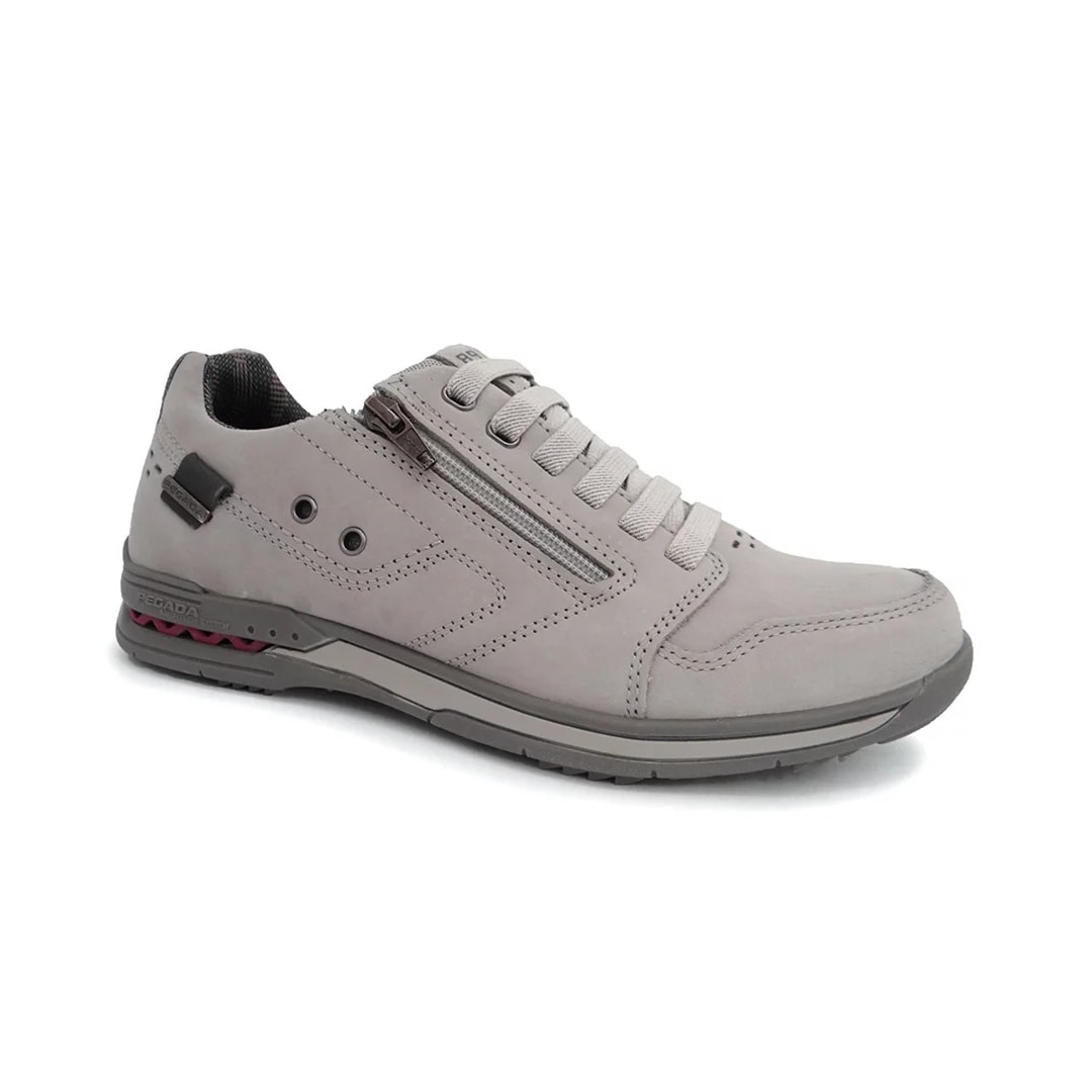 Sapatênis Pegada Masculino de Couro 114858 Gelo/Carbono Sapatênis Pegada Masculino de Couro 114858 Gelo/Carbono