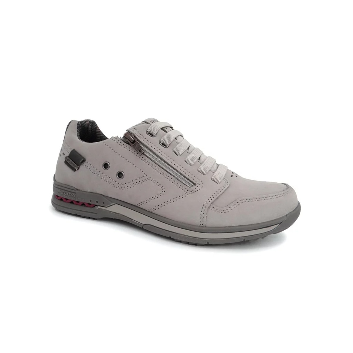 Sapatênis Pegada Masculino de Couro 114858 Gelo/Carbono Sapatênis Pegada Masculino de Couro 114858 Gelo/Carbono