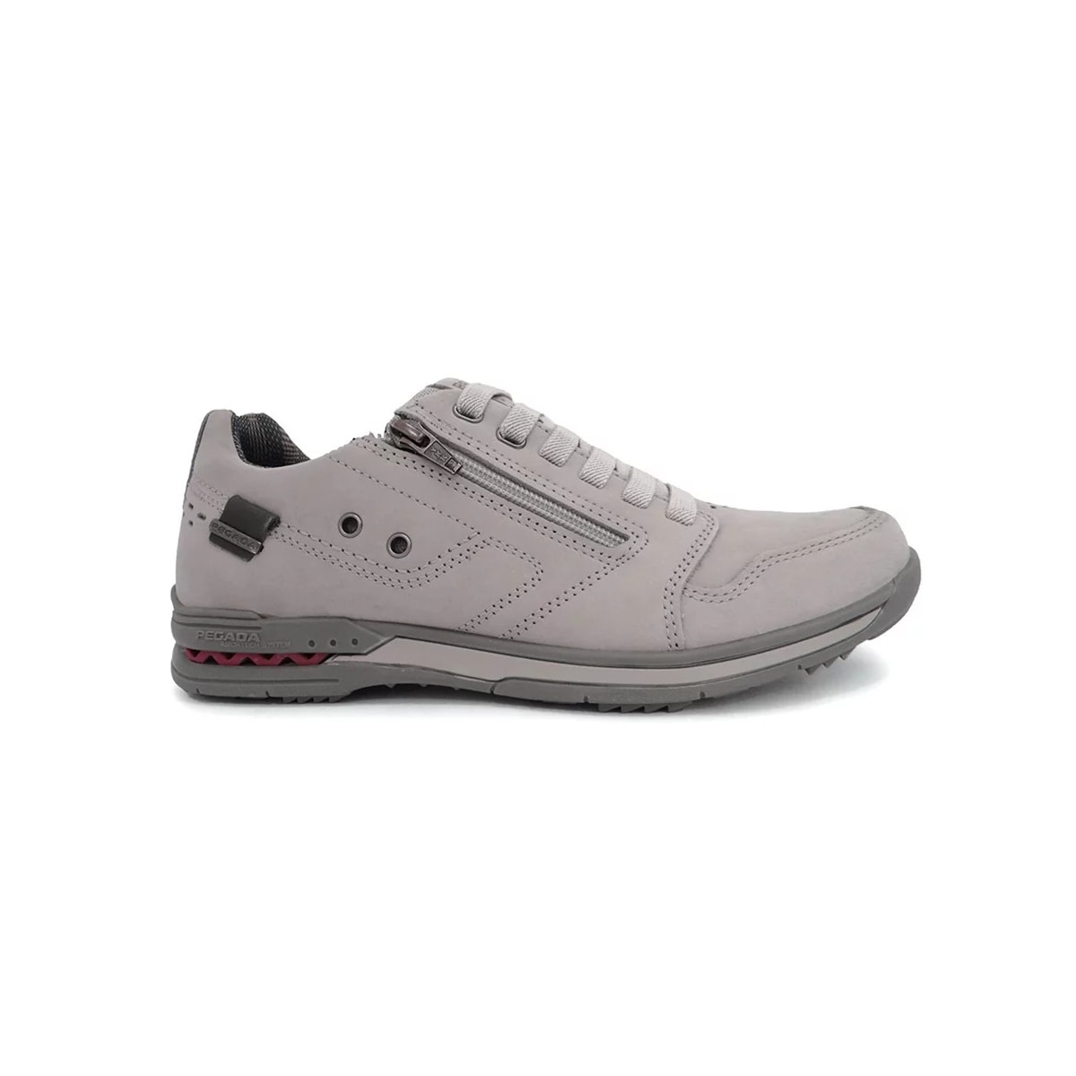 Sapatênis Pegada Masculino de Couro 114858 Gelo/Carbono Sapatênis Pegada Masculino de Couro 114858 Gelo/Carbono