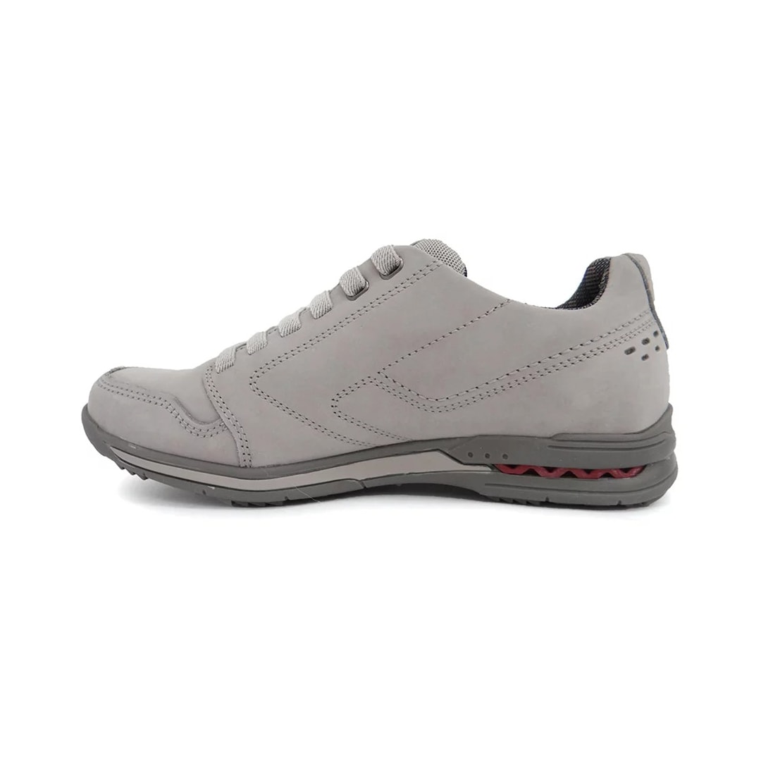 Sapatênis Pegada Masculino de Couro 114858 Gelo/Carbono