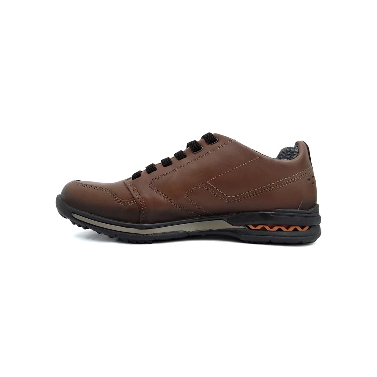 Sapatênis Pegada Masculino de Couro 114858 Pinhao/Brown Sapatênis Pegada Masculino de Couro 114858 Pinhao/Brown