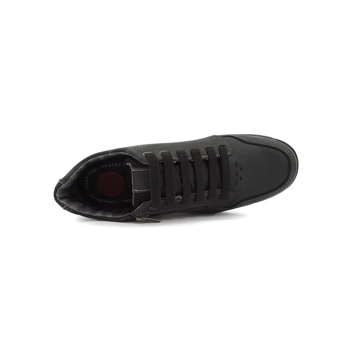 Sapatênis Pegada Masculino de Couro 114858 Preto/Cravo Sapatênis Pegada Masculino de Couro 114858 Preto/Cravo