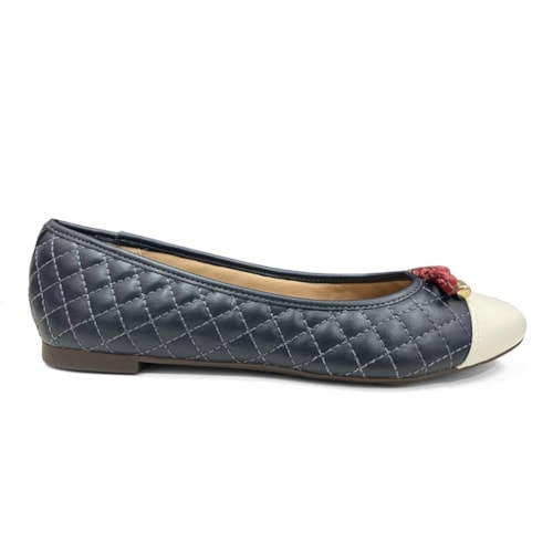 Detalhe - Sapatilha Anacapri Bicolor C 30262 0065 Navy/Off White
