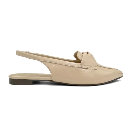 Detalhe - Sapatilha Anacapri Slingback Bico Fino C30029 0380 Macadamia