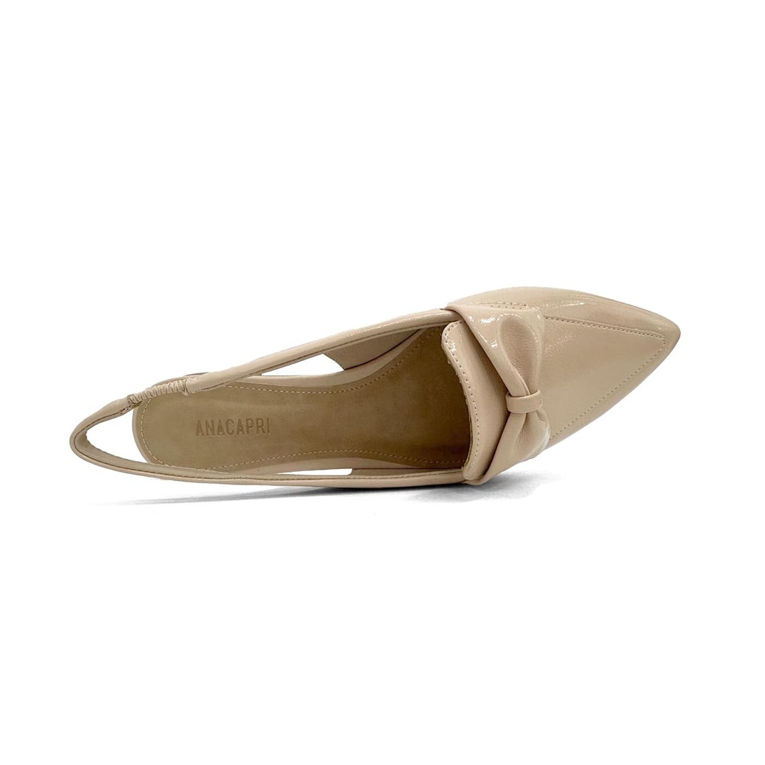 Sapatilha Anacapri Slingback Bico Fino C30029 0380 Macadamia