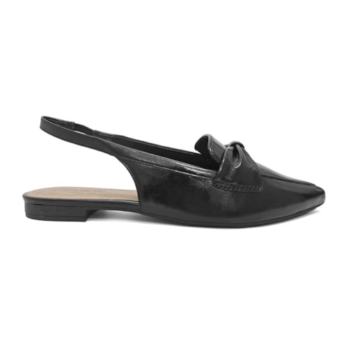 Detalhe - Sapatilha Anacapri Slingback Bico Fino C30029 0380 Preto