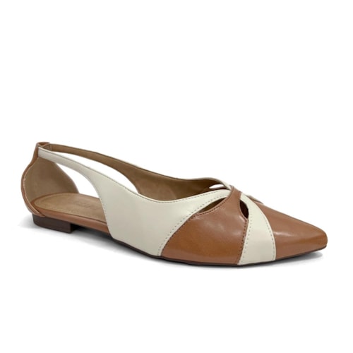 Sapatilha Anacapri Slingback Bico Fino C30029 0400 Ambar