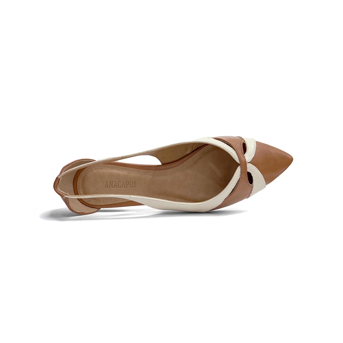 Sapatilha Anacapri Slingback Bico Fino C30029 0400 Ambar