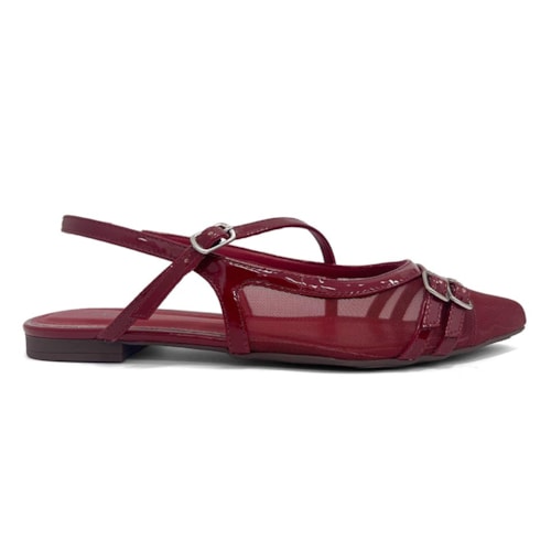 Detalhe - Sapatilha Anacapri Slingback Bico Fino C30029 Anzelli