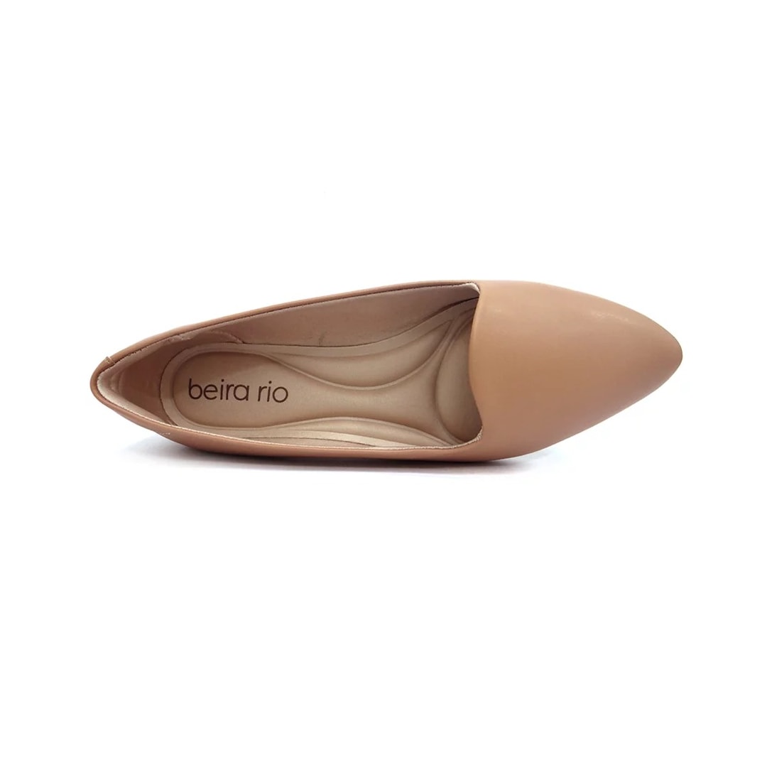 Sapatilha Beira Rio Slip Bico Fino 4136.394 Nude Sapatilha Beira Rio Slip Bico Fino 4136.394 Nude