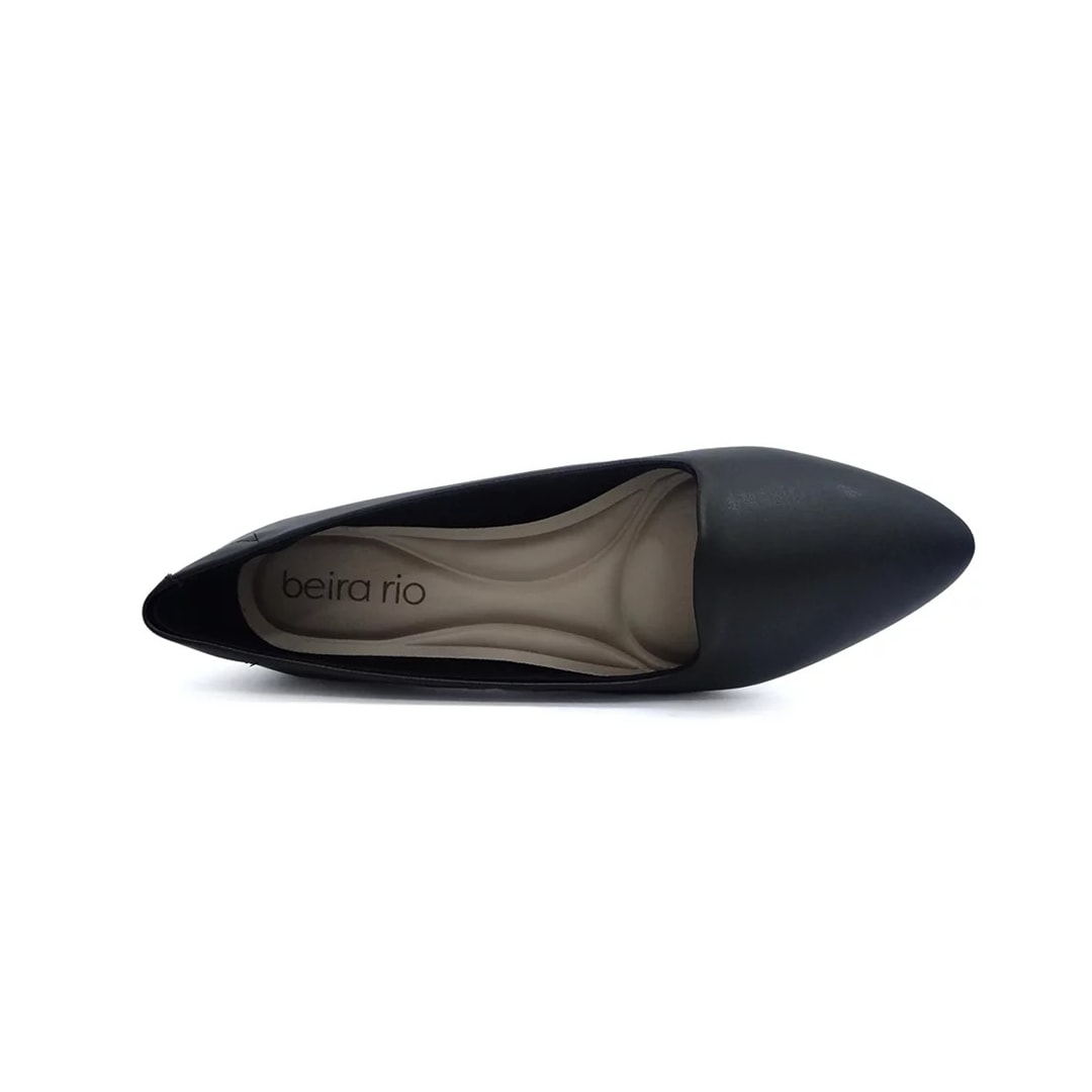 Sapatilha Beira Rio Slip Bico Fino 4136.394 Preto Sapatilha Beira Rio Slip Bico Fino 4136.394 Preto